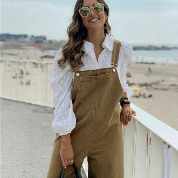 Zara Colored Denim Jumpsuit - Picture 3 of 9